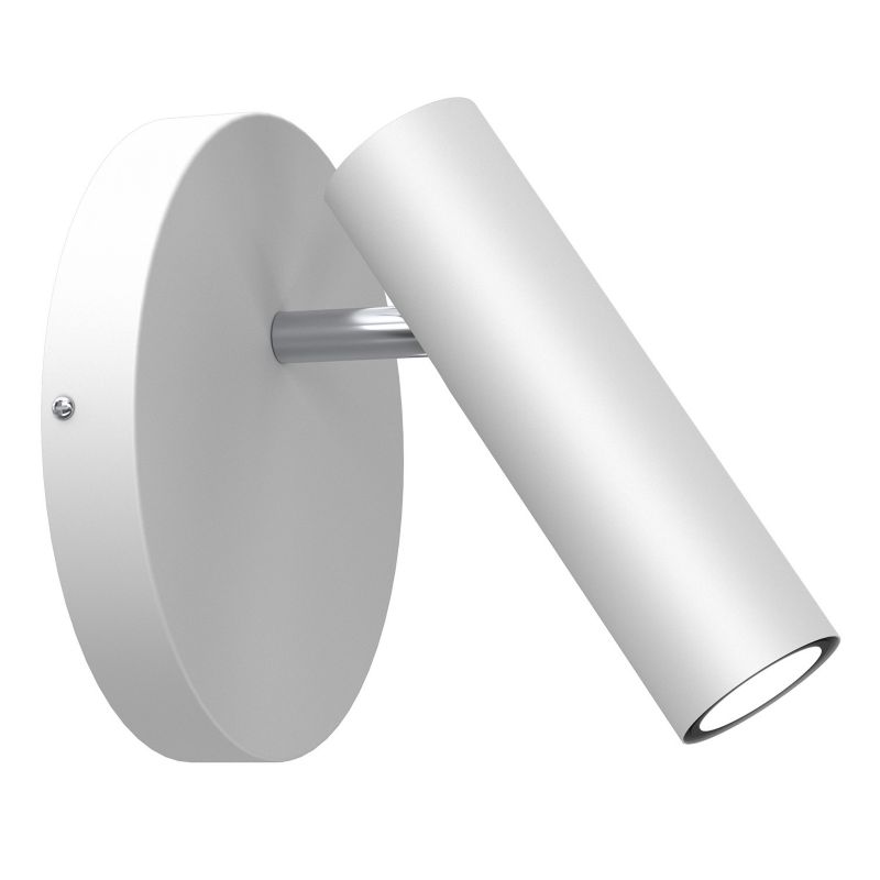 Kinkiet ścienny Luminex Axion biały mat-chromowany do czytania 1 x GU10 x 8W IP20 wym: 19,5 x 19,5 x 24 cm - 1 szt.