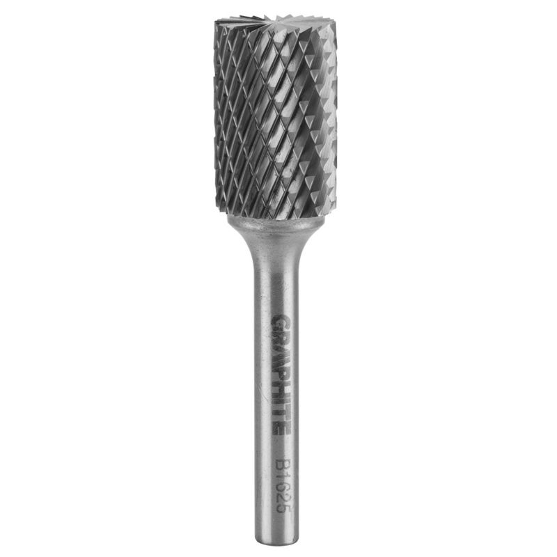 Frez do metalu GRAPHITE typ B (walcowy z ostrzami na górze), 16 x 25 mm, trzpień 6 x 45 mm 1 szt