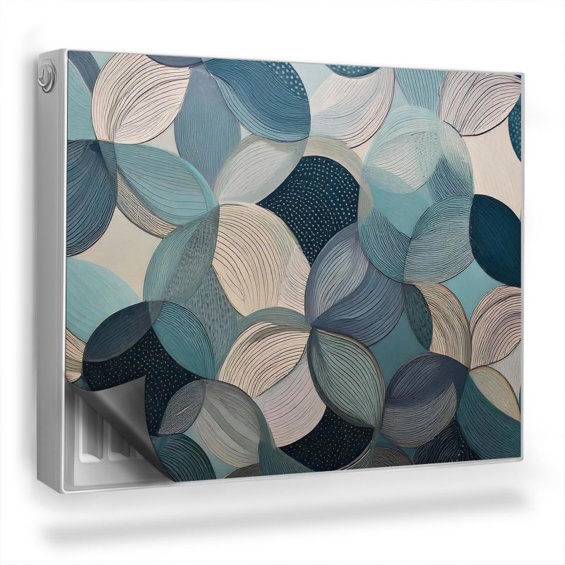 Ozdobny magnes na kaloryfer Wallfluent 80x60 cm Okręgi 1 szt.