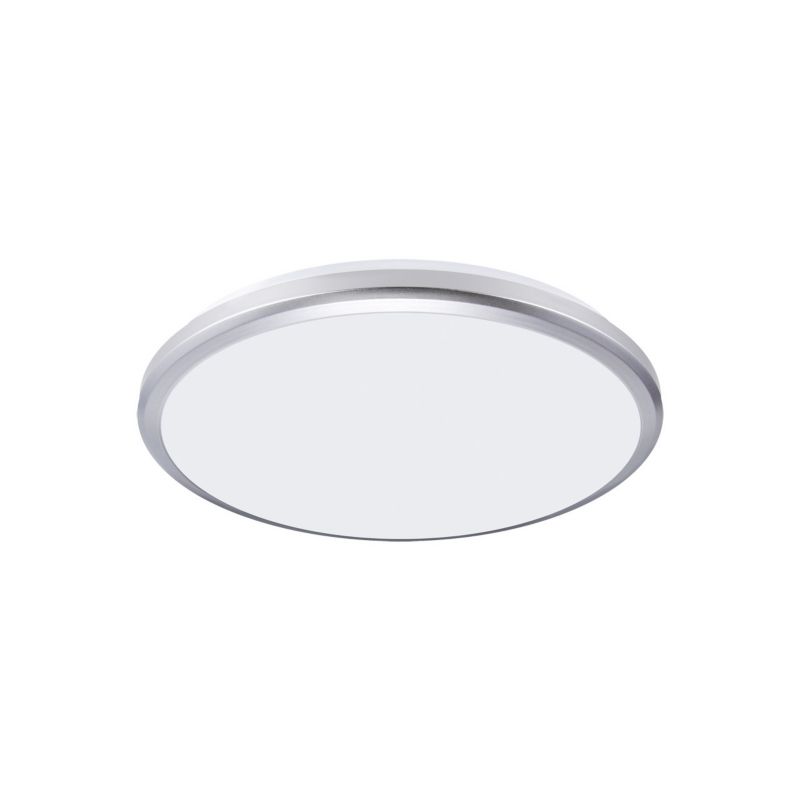 Lampa sufitowa zewnętrzna Struhm Planar srebrno-biała LED 18W 4200K 1980lm IP54 wym: 6,5 x 26,5 x 26,5 cm - 1 szt.