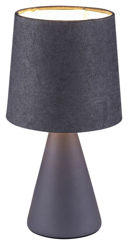 Lampa stołowa Rabalux Nalani popielaty 1 x E14 x 40W IP20 wym: 25 x 13 x 13 cm ceramika - 1 szt.