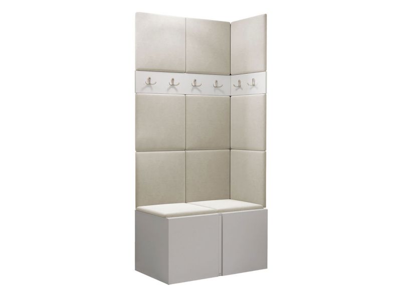 Garderoba MIRJAN 24 Orion I biały + beżowy 1 kpl.