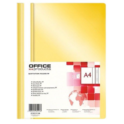Skoroszyt A4 Office Products Skoroszyt A4 Żółty 25 szt.