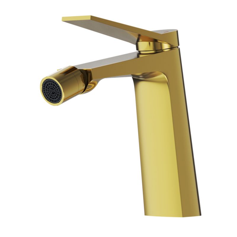 Bateria Bidetowa Złota Granitan Łazienkowa Mosiężna Stojąca Nowoczesny Kran Selva 1 szt.