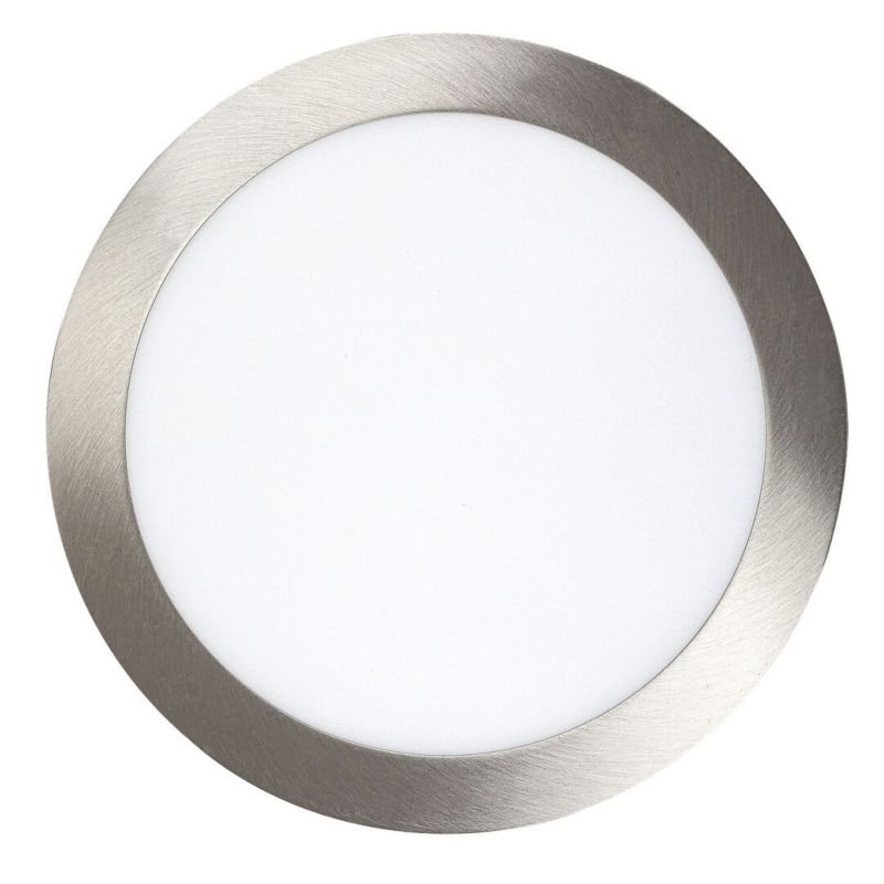 Oprawa sufitowa wpuszczana Rabalux Lois chrom satynowany-biała 1 x x 18W IP20 wym: 22,5 x 22,5 cm okrągła - 1 szt.