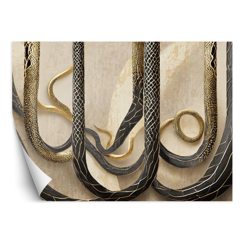 Fototapeta Feeby Złota tekstura wężowej skóry 100x70 1 szt