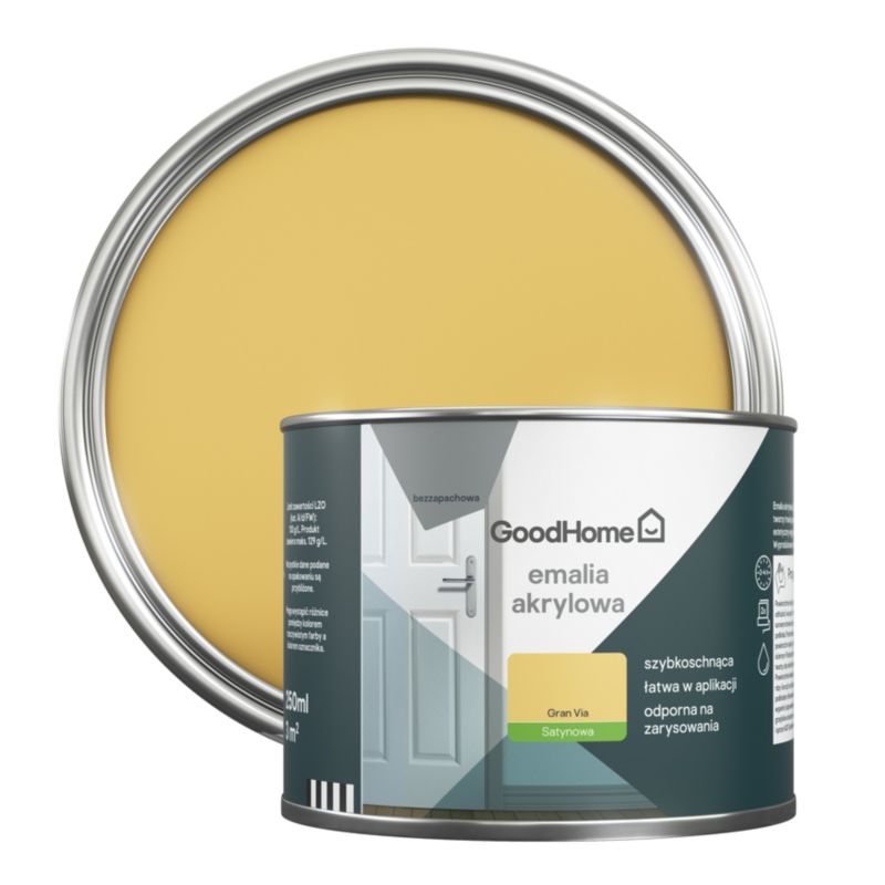 Emalia akrylowa plamoodporna GoodHome gran via 0,25 l