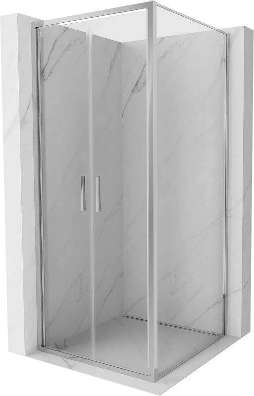 Kabina prysznicowa Mexen Exo uchylna 80 x 80 cm transparent chrom 1 szt.