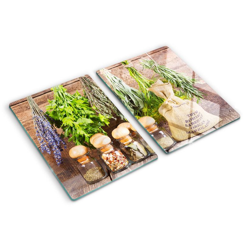 Deska szklana Tulup 2x40x52 cm Ziołowy Bukiet 1 szt.