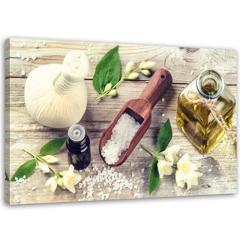 Obraz do kuchni restauracji Feeby Przyprawy Zioła Beżowy 100x70cm 1szt