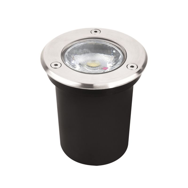 Lampa gruntowa najazdowa Struhm Gawra matowy chrom LED 6W 4200K 400lm IP67 wym: 8,7 x 7,6 x 7,6 cm metal - 1 szt.