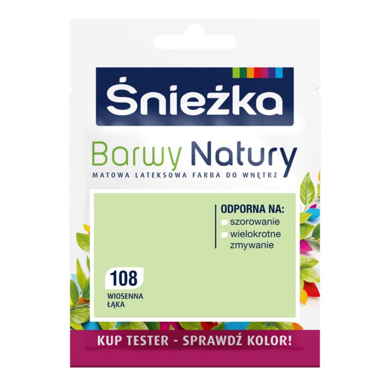 Tester farby Śnieżka Barwy Natury wiosenna łąka 25 ml