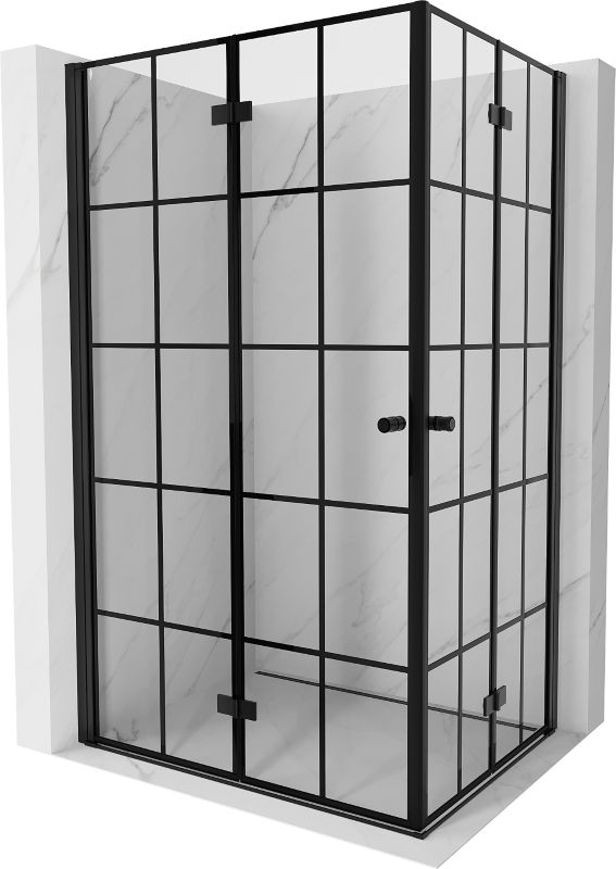 Kabina prysznicowa Mexen Mist-F czarna 95 x 110 cm - 8A6-095L-110P-70-77 1 szt.