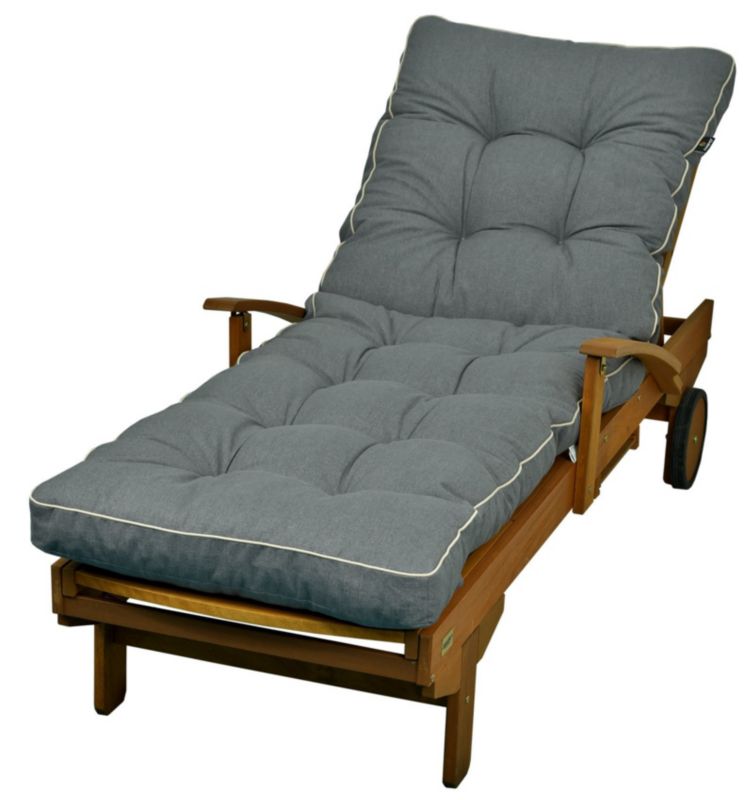 Poduszka na leżankę ogrodową leżak AMPO szary turia 1 szt.