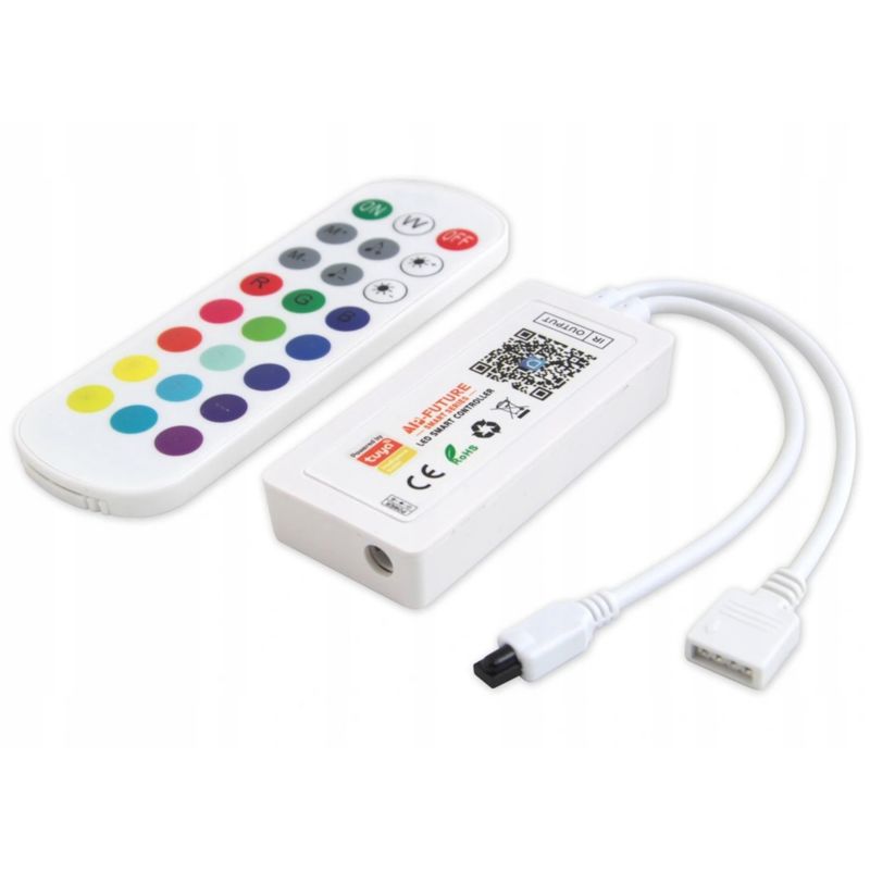 Sterownik LED MasterLED + Pilot Smart Tuya RGB IR 6A WiFi 5-24V IP20 1 szt.