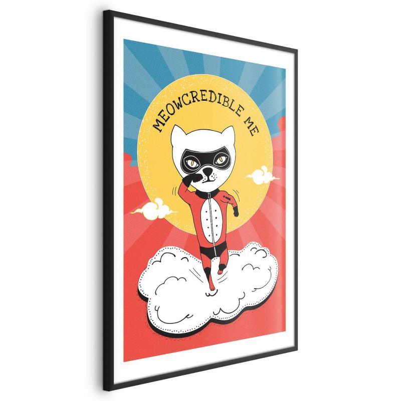 Plakat Artgeist Szanowny kot 21x30 cm z ramą czarną 1 szt