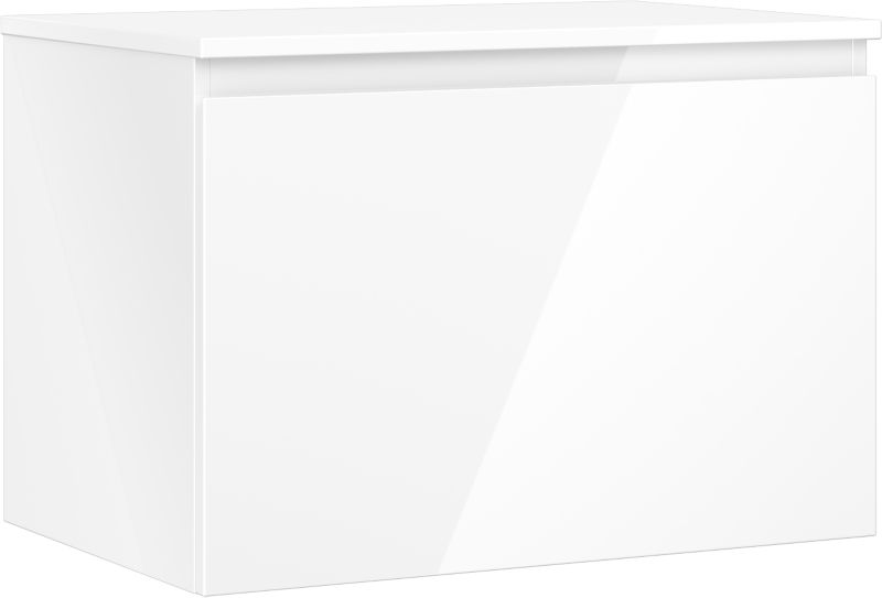 Szafka łazienkowa podumywalkowa Mexen Orio biały połysk 70x46 cm 1 szuflada 1 szt.