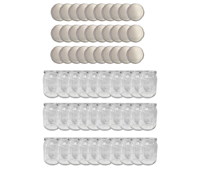 Słoiki MODO24 540ml dżemy konfitury przeciery pasztet zakrętki 82mm PZH 30 kpl.