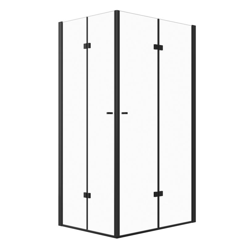Kabina prysznicowa SEVANTE 120x90 prostokątna przesuwna MAUNA czarna 1 szt.