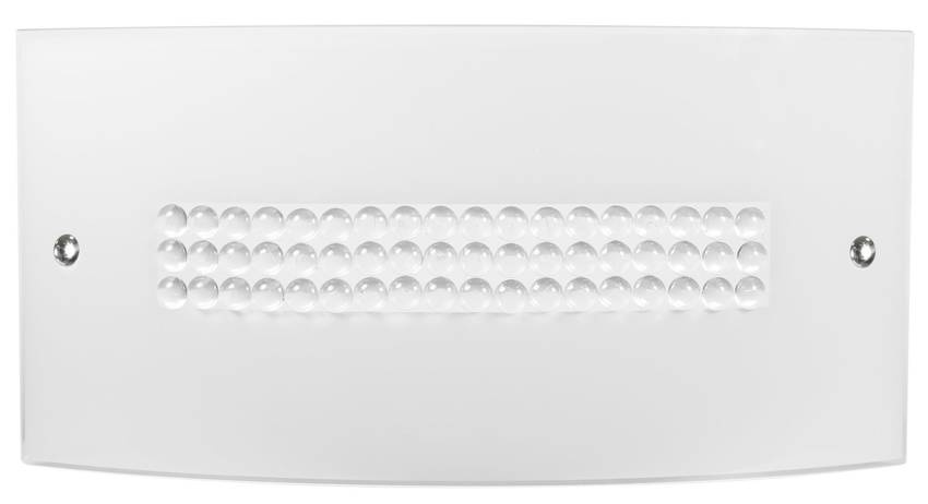 Biały plafon sufitowy do salonu z kryształkami FUZO metal szkło