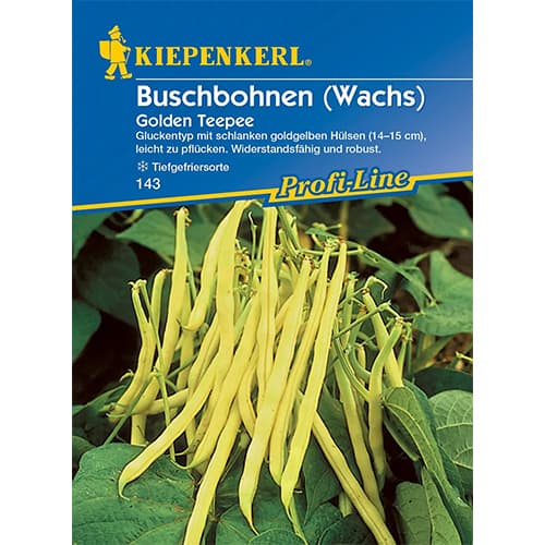 Fasola szparagowa Golden Teepee - Nasiona. Ilość w opakowaniu: 1 opak - GradinaMax