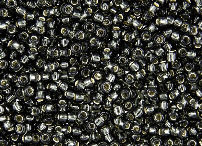 koraliki szklane TOHO TR-08 kol. 29BF ciemny pół-transparentny szary 3mm 10g