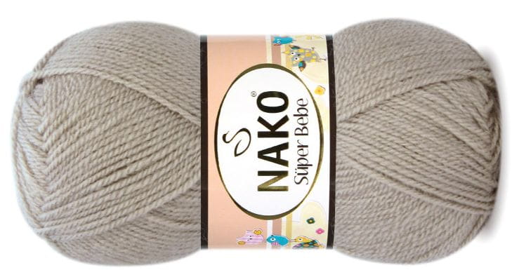 włóczka NAKO SUPER BEBE 50g kolor: 1199 / beżowy