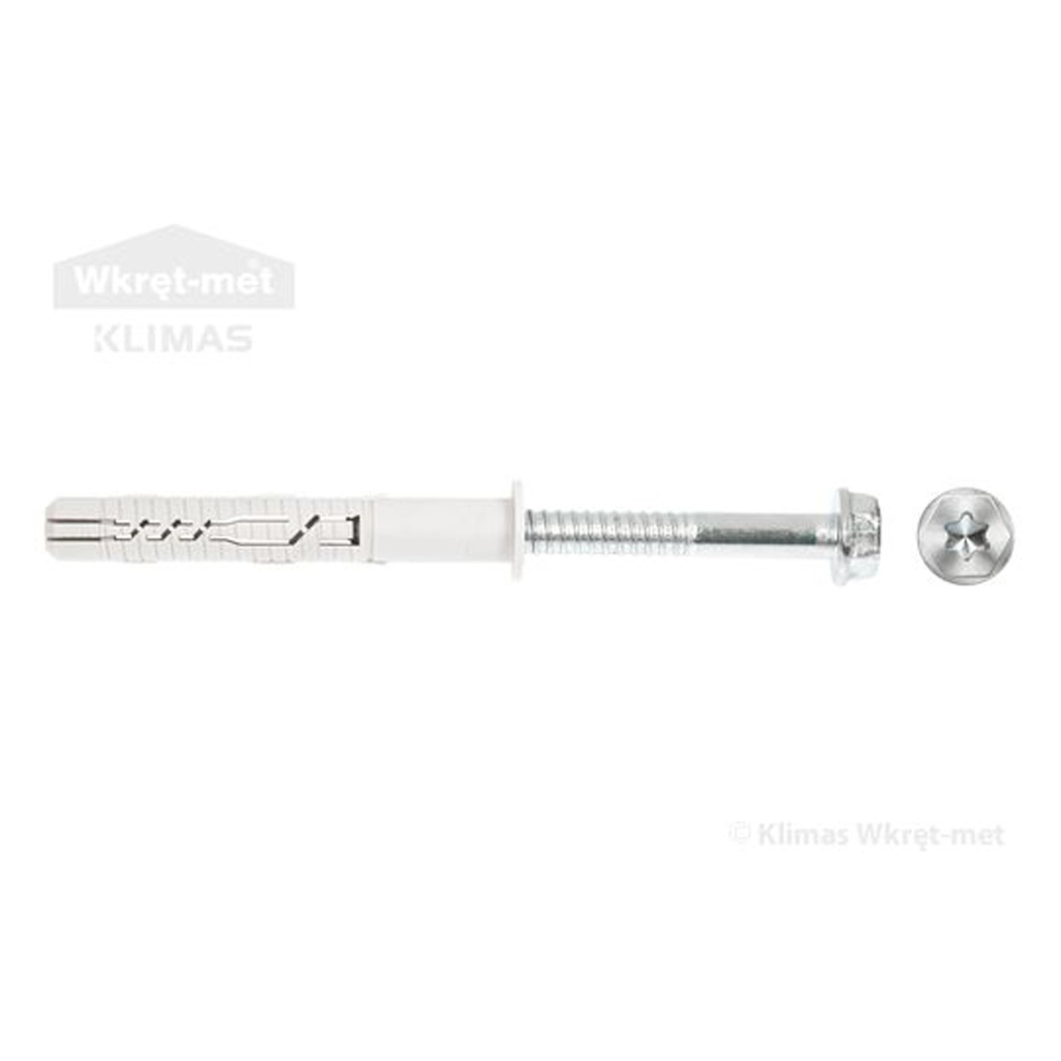 Klimas Kołek ramowy z łbem 6-kątnym 1 szt.