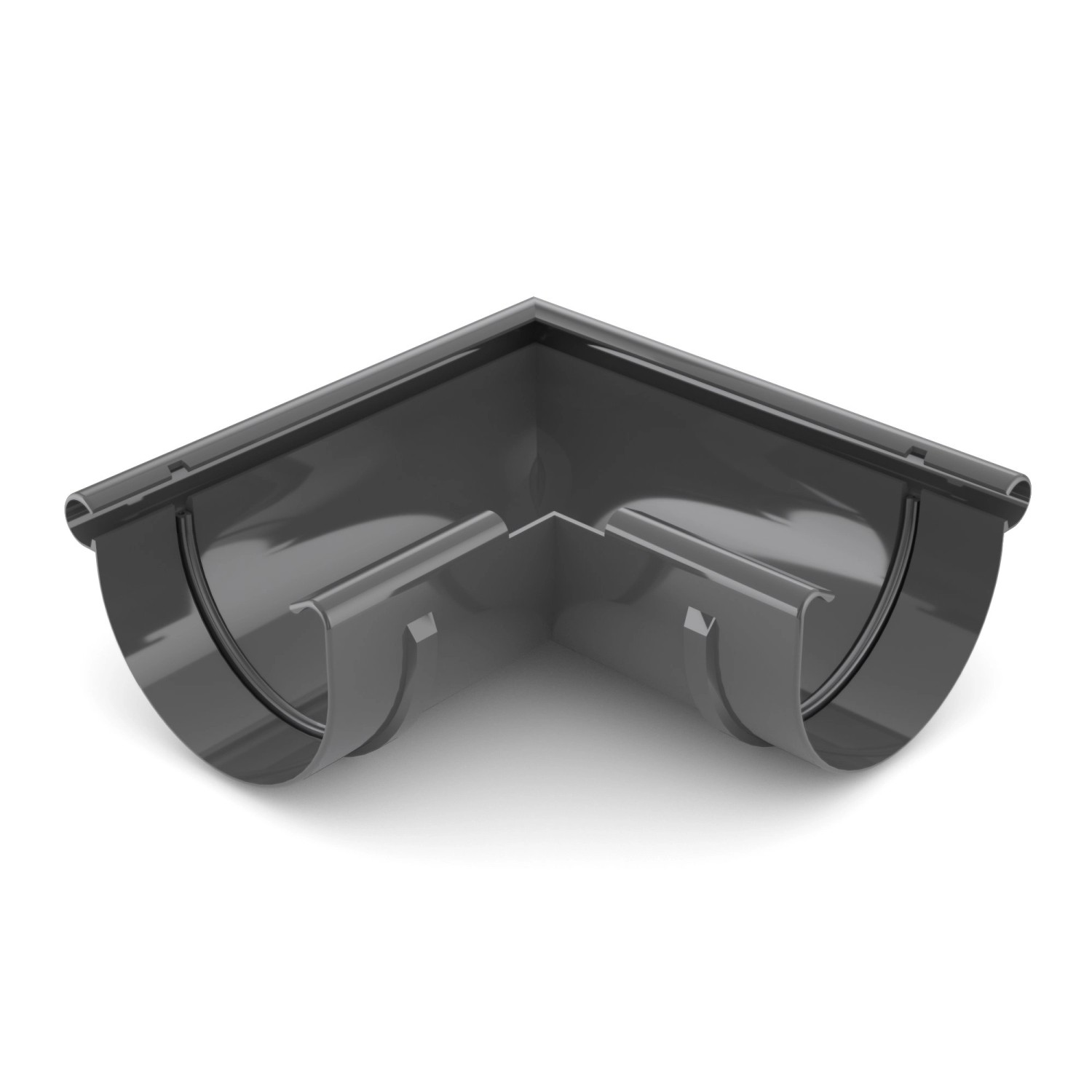 Bryza Narożnik zew. 75 mm PVC grafit