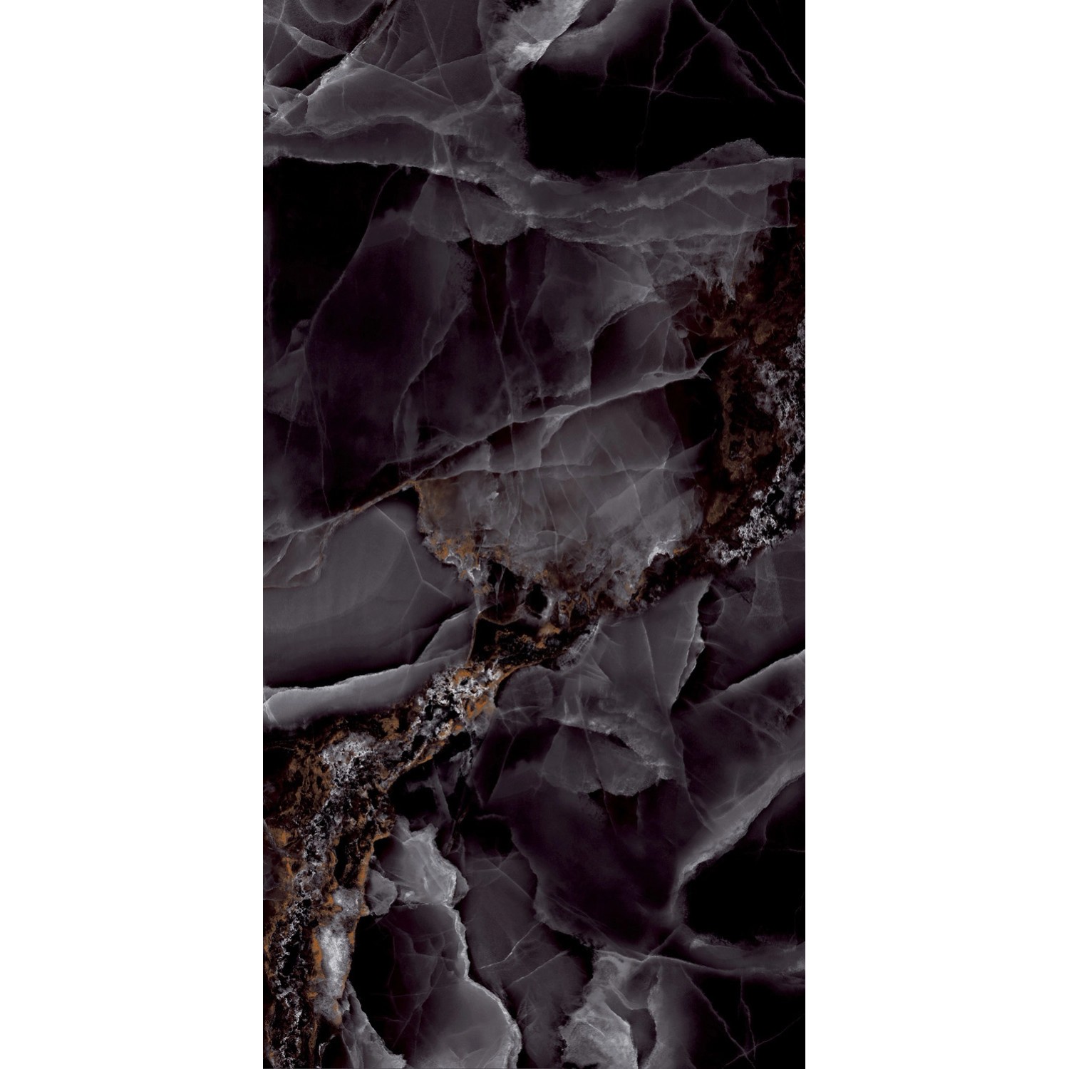 Gres szkliwiony polerowany Andora black 60 x 120 cm