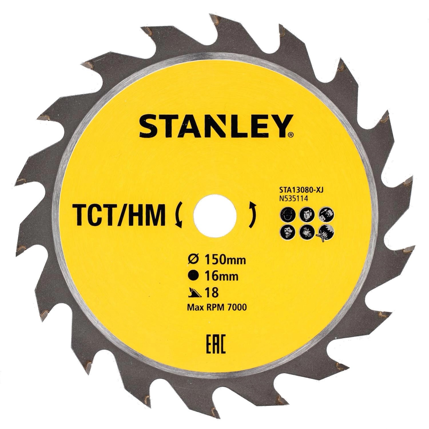 Stanley Tarcza zębata TCT/HM 150 mm x 16 mm 18 zębów