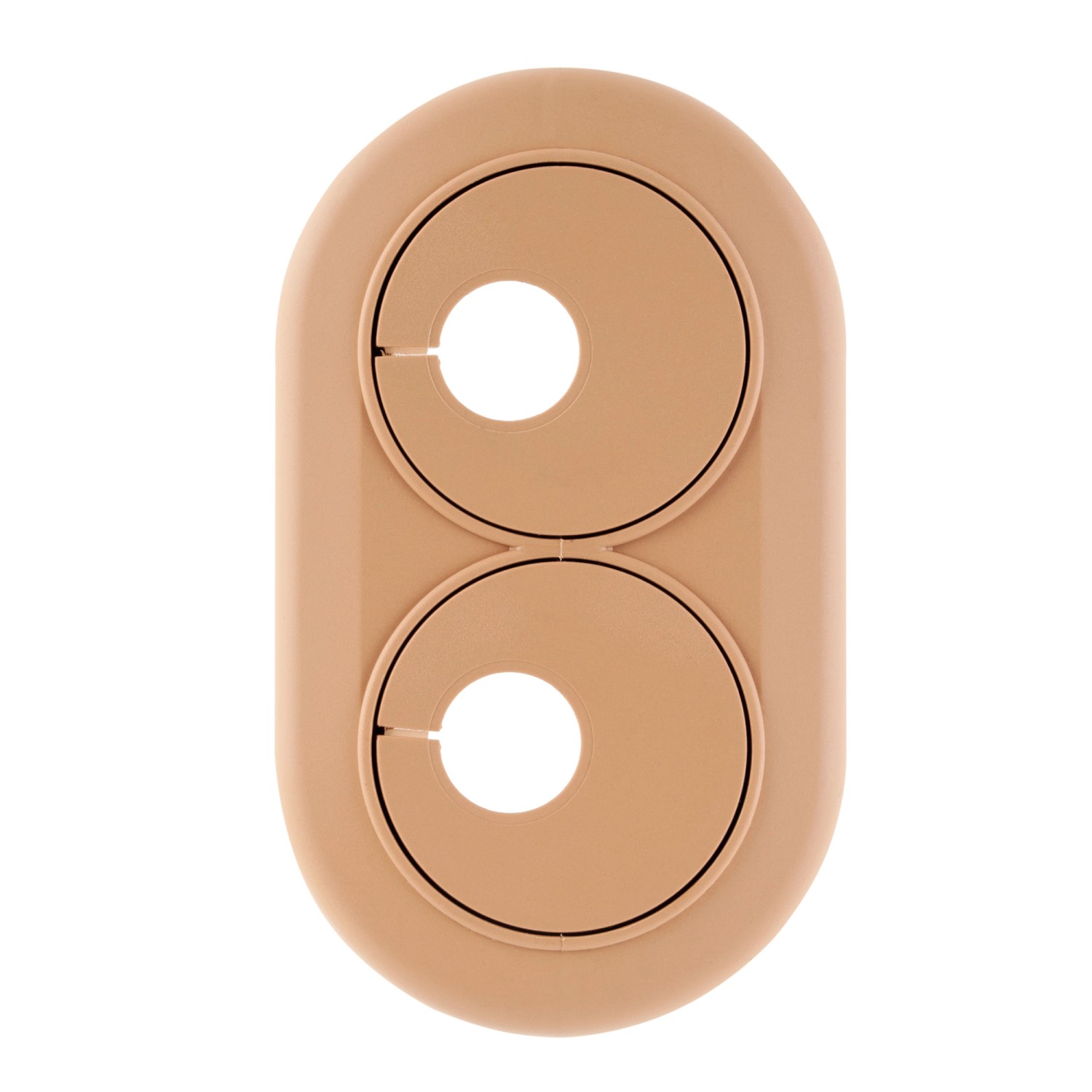 Rozeta podwójna, śr. 16 mm, kolor buk