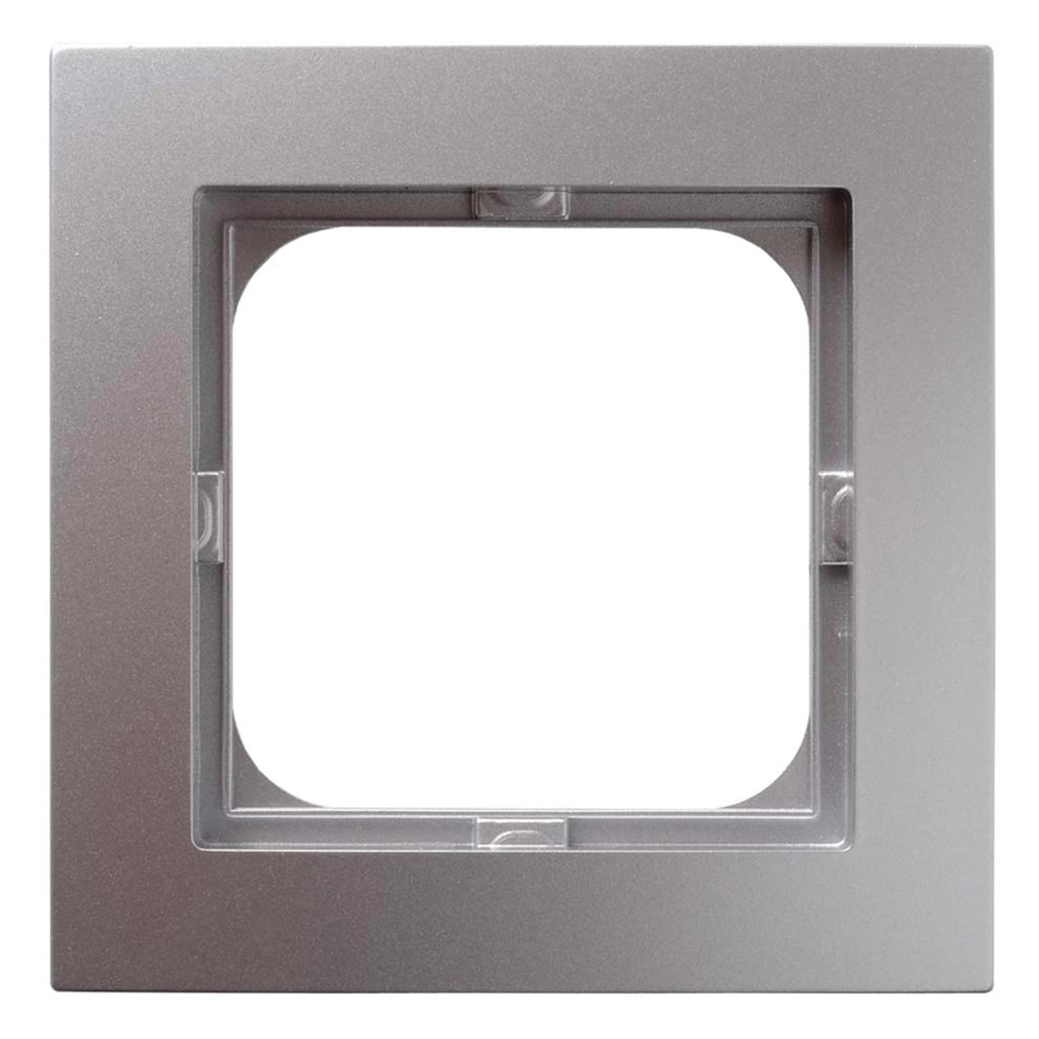 Ramka 1-krotna AS R-1G/18 srebro