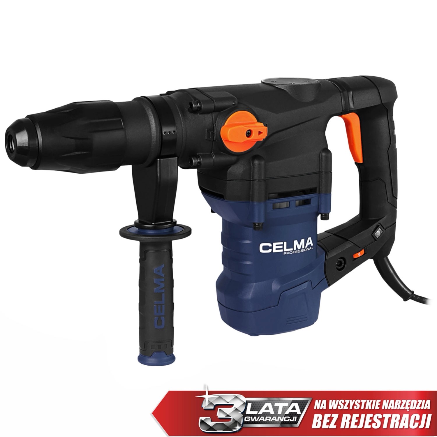 Młot udarowo-obrotowy CELMA Professional PRWg 40GEO 1600W SDS Max 10J