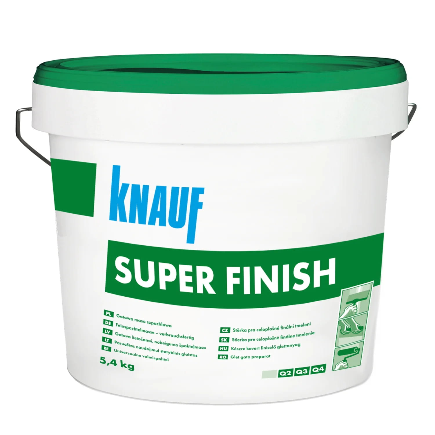 KNAUF GOTOWA MASA SZPACHLOWA SUPER FINISH 5,4KG TRWAŁA ŁATWE SZLIFOWANIE