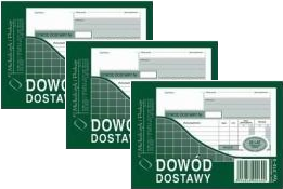 3x Druk akcydensowy Dowód dostawy MiP 315-5, A6, wielokopia, 80k