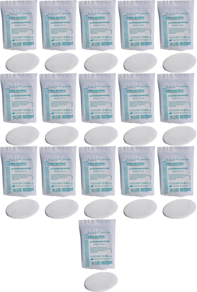 16x Kompres na oko Vera, 5.6x7.2cm, 1 sztuka