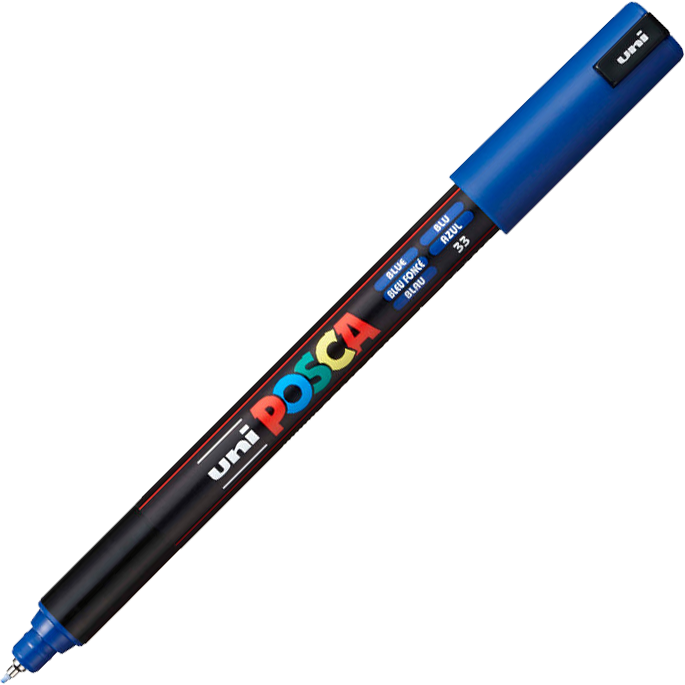 Marker Posca PC-1MR, z farbą plakatową, 0.7mm, niebieski