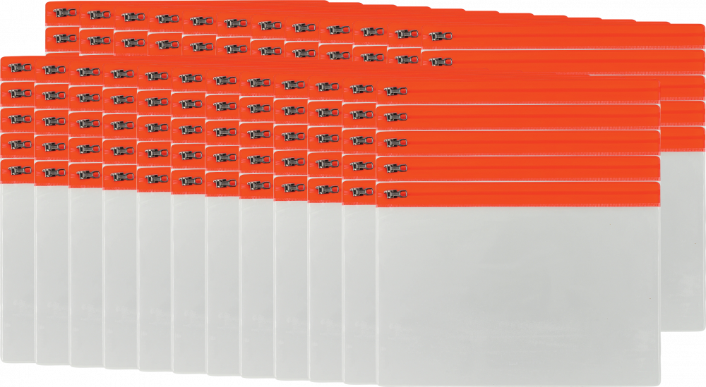 24x Ofertówki krystaliczne Viking, na suwak, A5, 150μm, 5 sztuk, czerwony