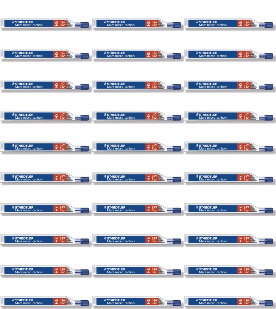 48x Grafity ołówkowe Staedtler, 0.5 mm, 3H