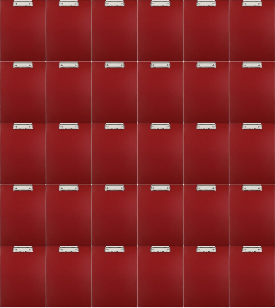 30x Clipboard Biurfol, A4, bordowy