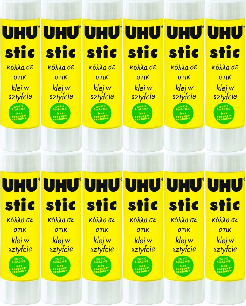 12x Klej w sztyfcie UHU, 21g