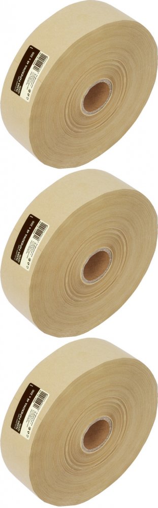 3x Taśma pakowa Grand, papierowa, 48mmx200m, brązowy