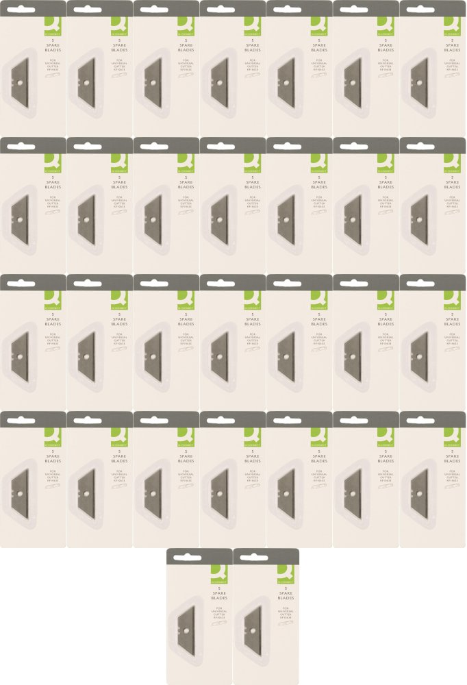 48x Ostrza wymienne do noża tapicerskiego Q-Connect, 19x60mm, 5 sztuk, srebrny