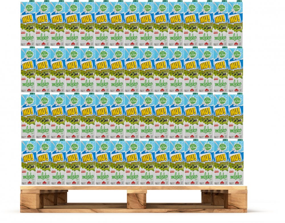 780x Mleko UHT Wart-Milk MU!, 0.5%, 1l