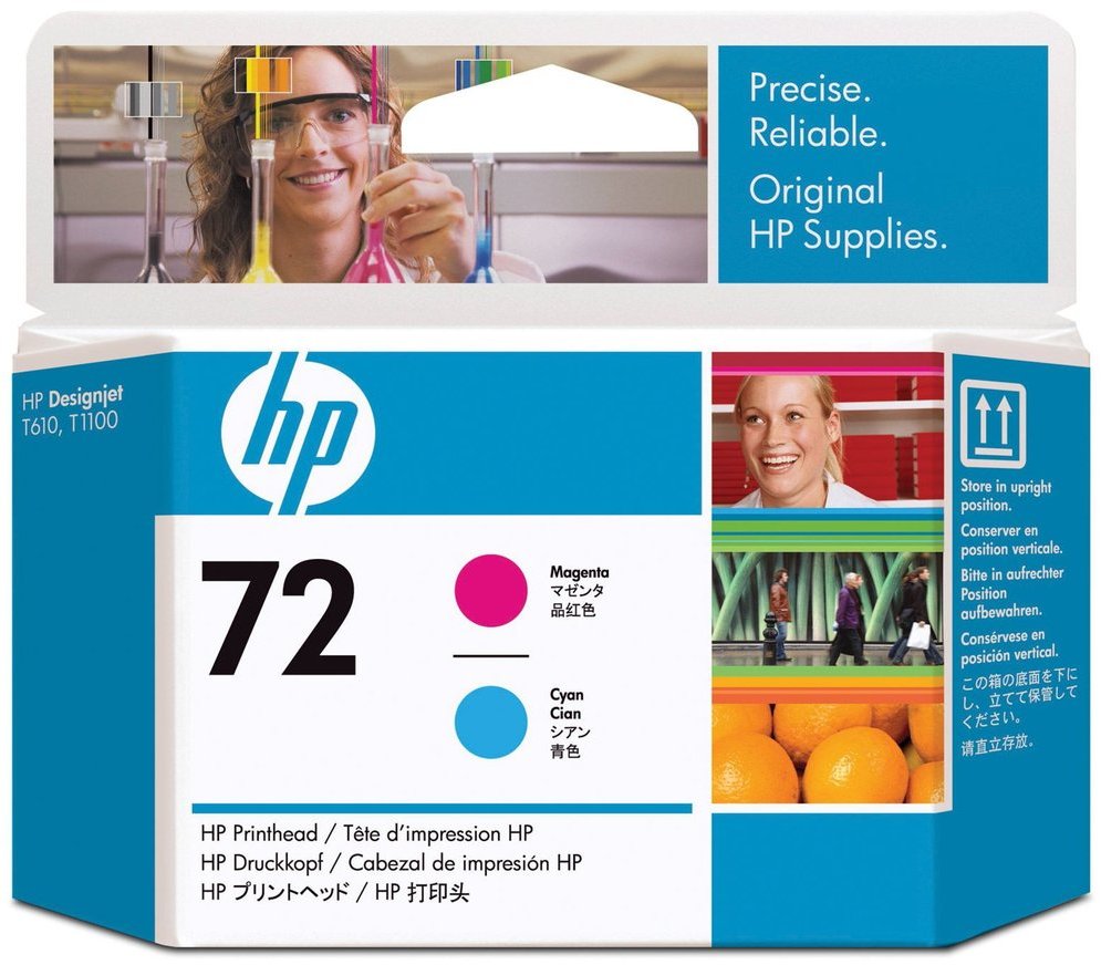 Głowica HP C9383A nr 72, cyan (błękitny)/magenta (purpurowy)