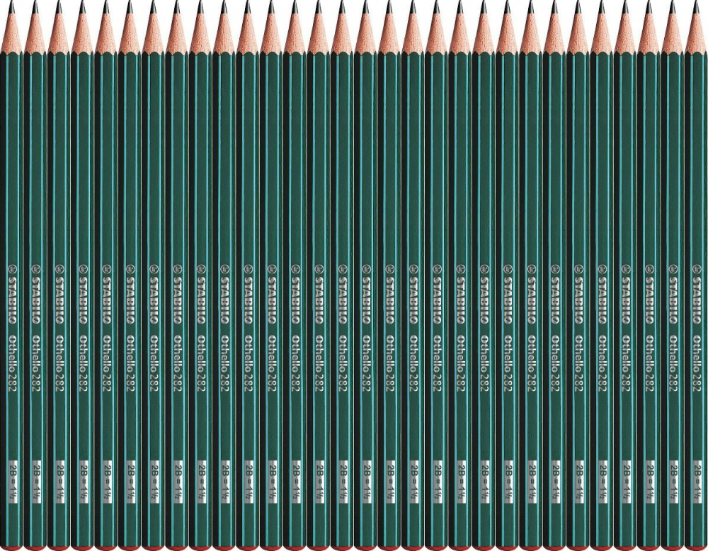 48x Ołówek Stabilo Othello, 2B, zielony