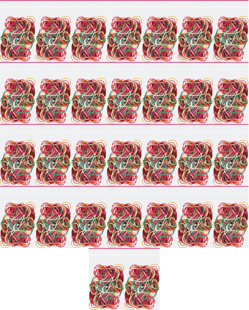 50x Gumki recepturki Grand, 20-60mm, 50g, mix rozmiarów, mix kolorów