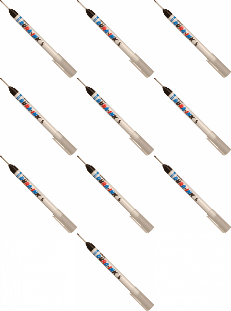 10x Marker permanentny Markal Dura-Ink 5 Micro, 19mm, do głębokich otworów, czarny