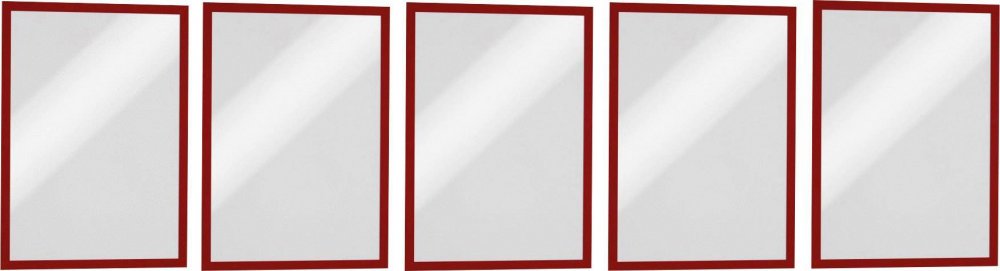 Ramka magnetyczna Durable Duraframe Magnetic, A4, 5 sztuk, czerwony